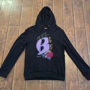 Light weight lucky charm rhinestone hoodie